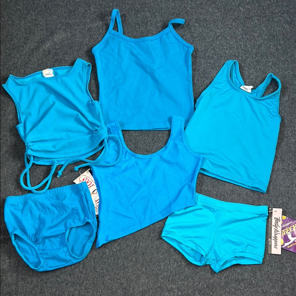 Magic Island Blues! Girls 6X-7 Dancewear 6-Item Lot. New